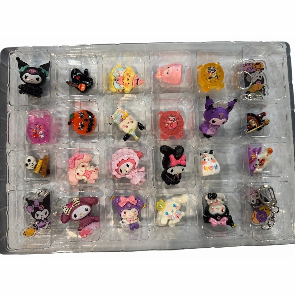 Halloween Countdown Advent Calendar 24pc Pendant Charm Blind Box